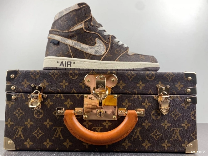 1st Kicks Shoes Jordan OFF-WHITE Air 1 x LV 0710